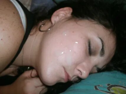 Cum On Sleeping Girls Face.
