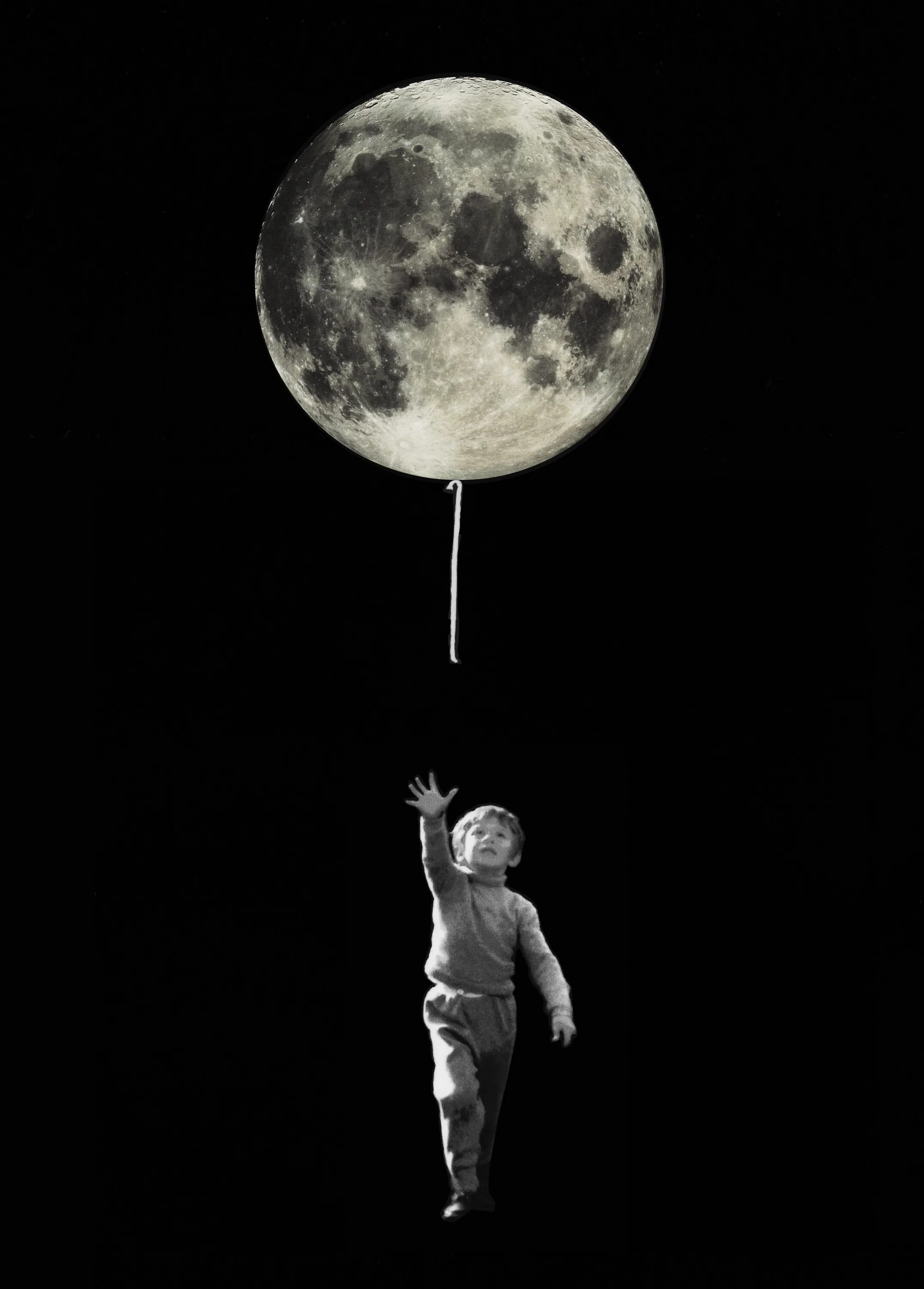 Che fai. Мальчик на Луне. Дети Луны. Воздушный шар Луна. Мальчик держит луну.