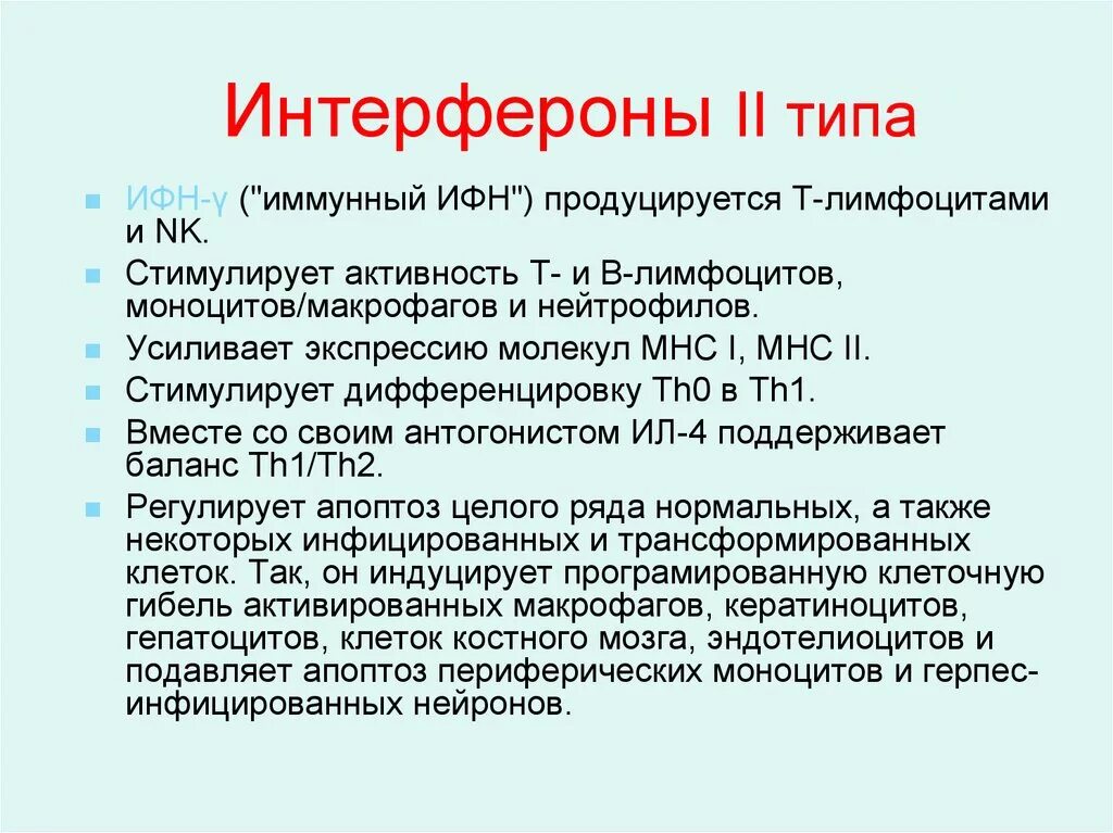 Название интерферонов