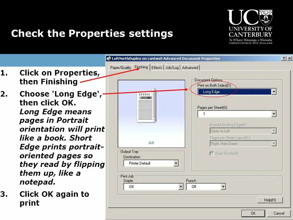 Print properties. Short edge and long edgeв принтере. duplex flip on long edge. pages per sheet printer. print long edge.