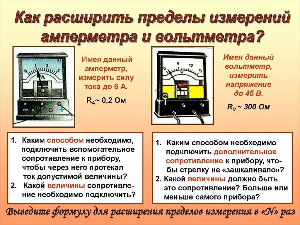 Расширение пределов измерения амперметра. Пределы измерений амперметра физика. Прибор для расширения пределов измерения амперметра. Предел измерения прибора вольтметра. Какую электрическую величину измеряют электрическим прибором