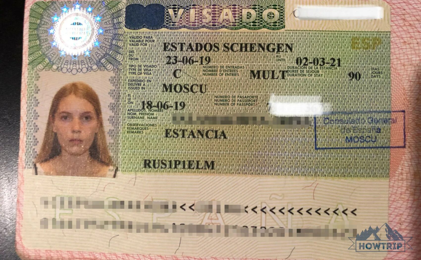 Шенген виза в Германию в 2021. Как выглядит шенгенская виза в Испанию. Испанская виза. Visa испания