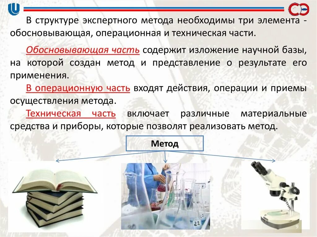 Судебно экспертные методики. Понятие методики экспертного исследования. Структура экспертного метода. Метод экспертизы (экспертного исследования.