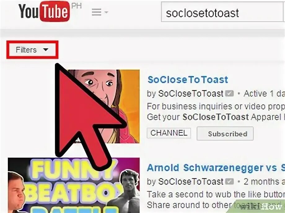 Youtube filters