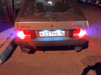 Задние туманки ваз 2114