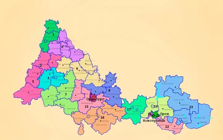 Оренбургская область на карте россии с городами. Карта Оренбургской области с районами. Оренбургская обл на карте с районами. Географическая карта Оренбургской области. Границы Оренбургской области.