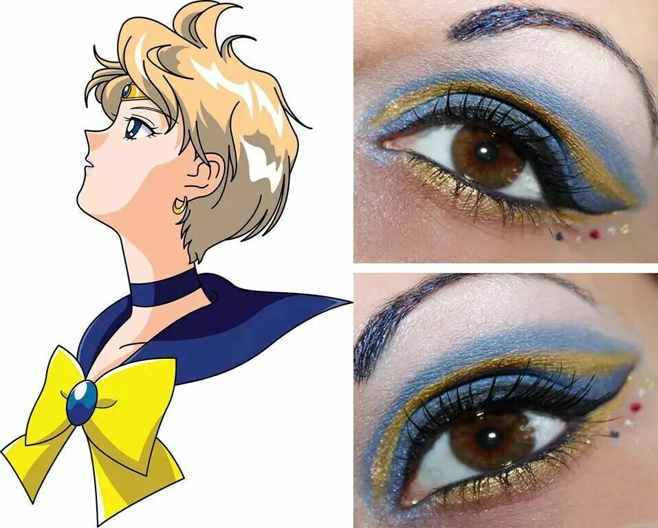 Макияж Sailor Moon. Мейкап сейлормун. Глаза Сейлор Уран глаза.