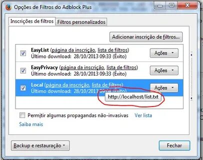 Adblock фильтры