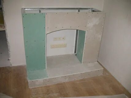 Размеры камина из гипсокартона