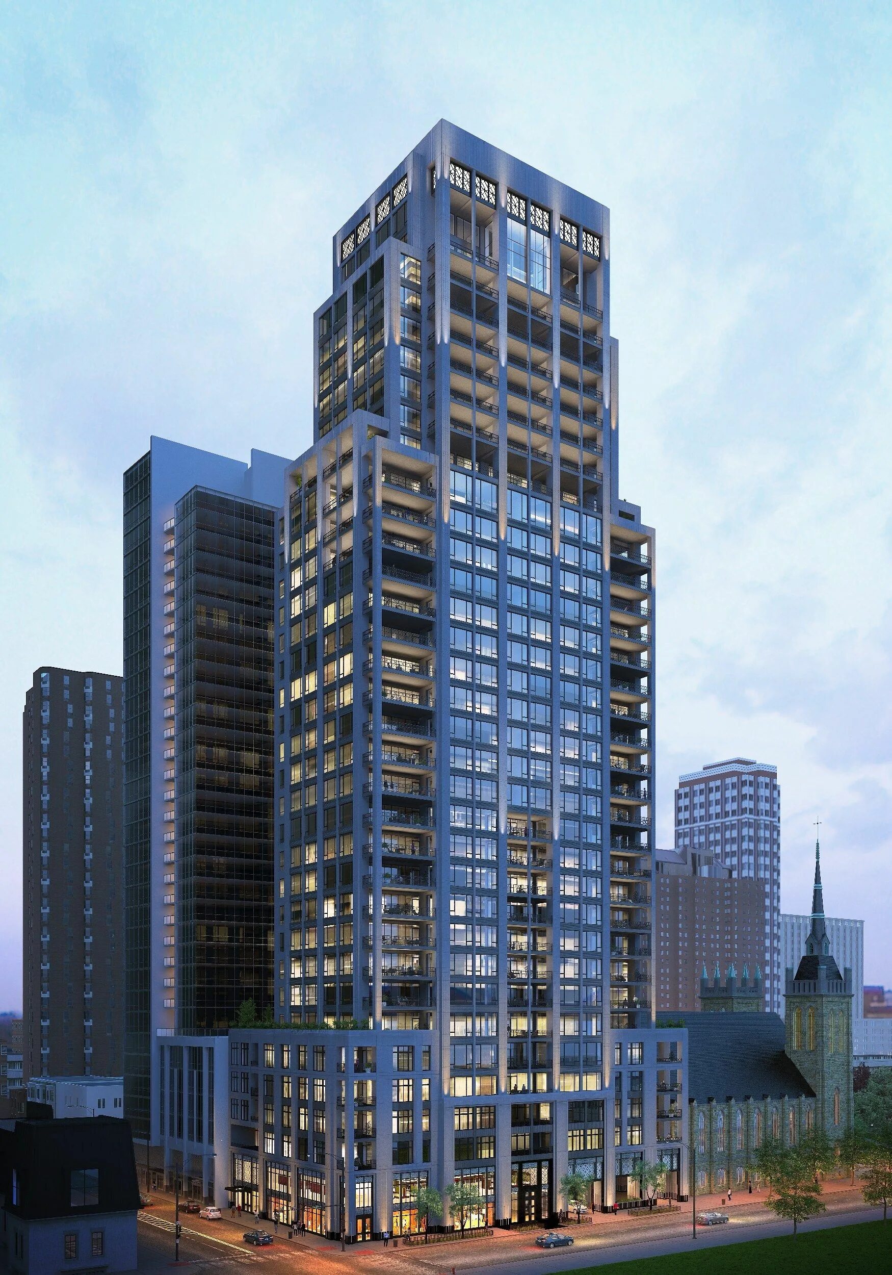 These buildings are. New building. 7th buildings.