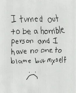 Only myself