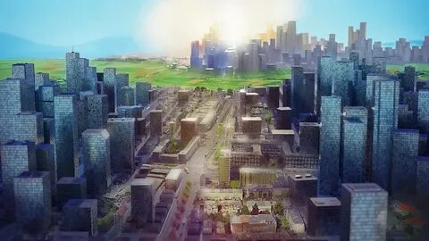 High rise city