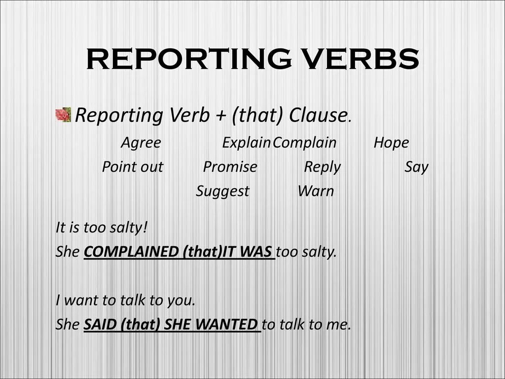 Reporting verbs. Reporting verbs список. Reported verbs в английском языке. Reporting verbs в английском. Report глагол