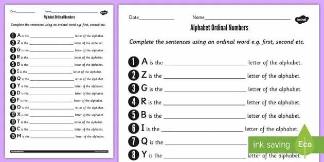 Complete the name
