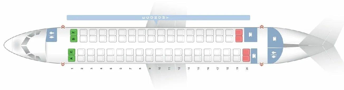 Seat Map and Seating Chart ATR 72 Iberia Regional Air Nostrum Atr 72, Fleet, Ibe