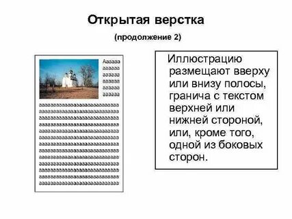 Верстка текста способы