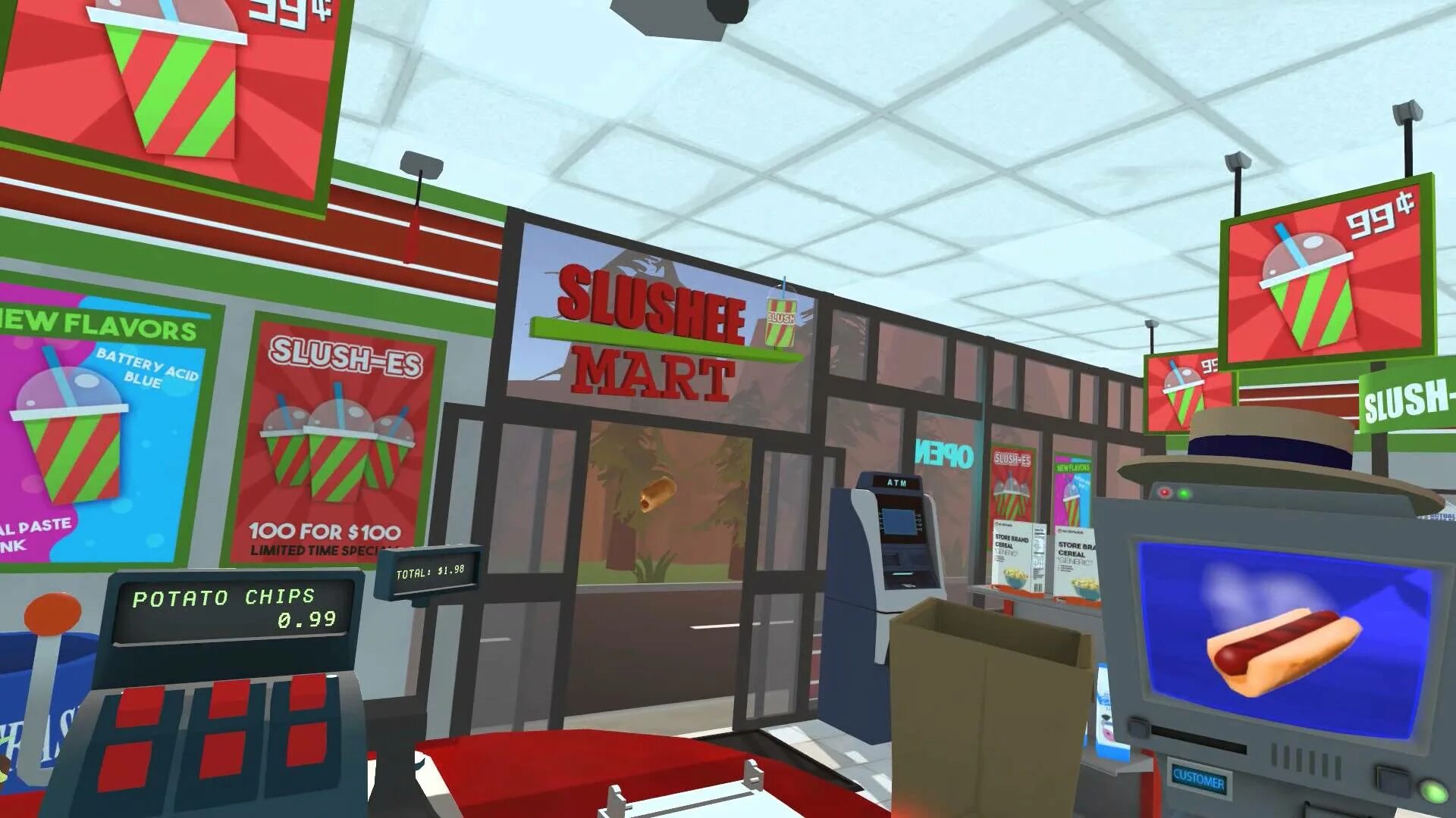 Взломанный retail store simulator. Job Simulator магазин. Симулятор работы VR. Симулятор продавца хотдогов. Гейм шоп симулятор 2.