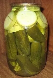 Рецепт маринованных огурцов кабачки