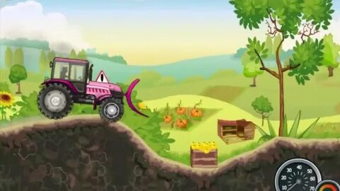 Дети играют в трактор