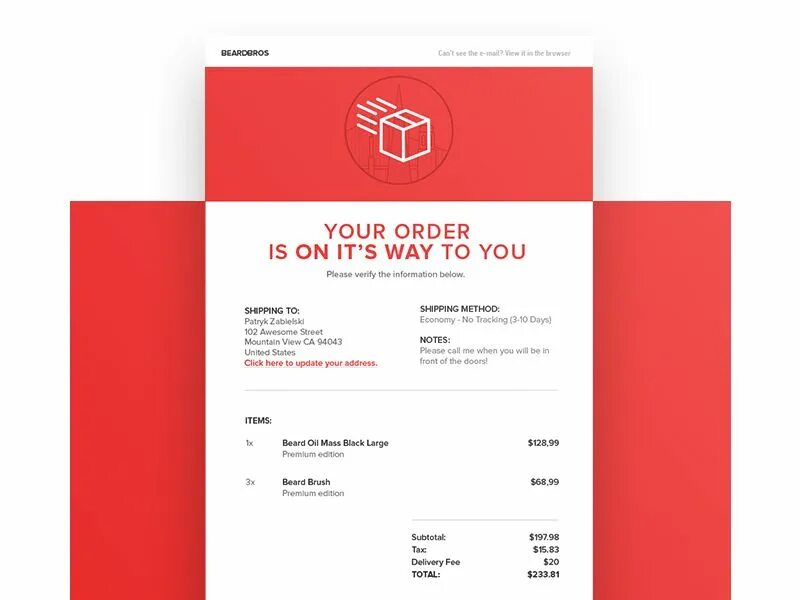 Почта order