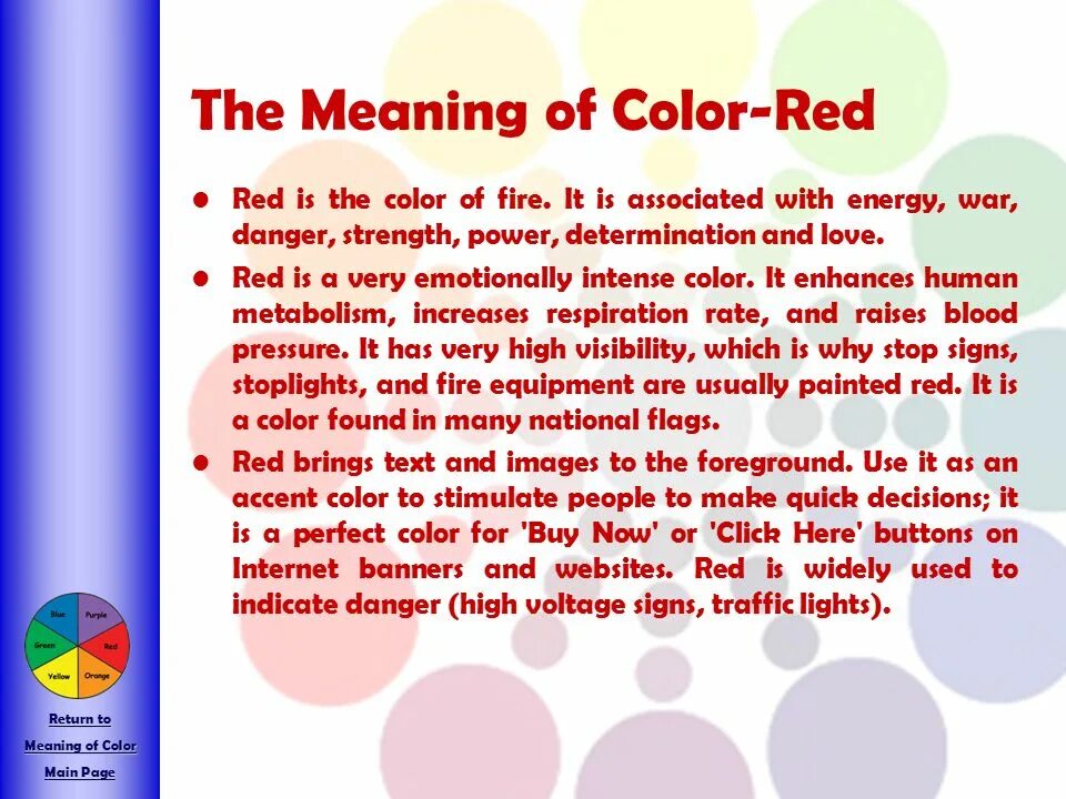Mean return. Red meaning. Colours and meanings. Meaning of Colors. Meaning of Colours презентация для детей.