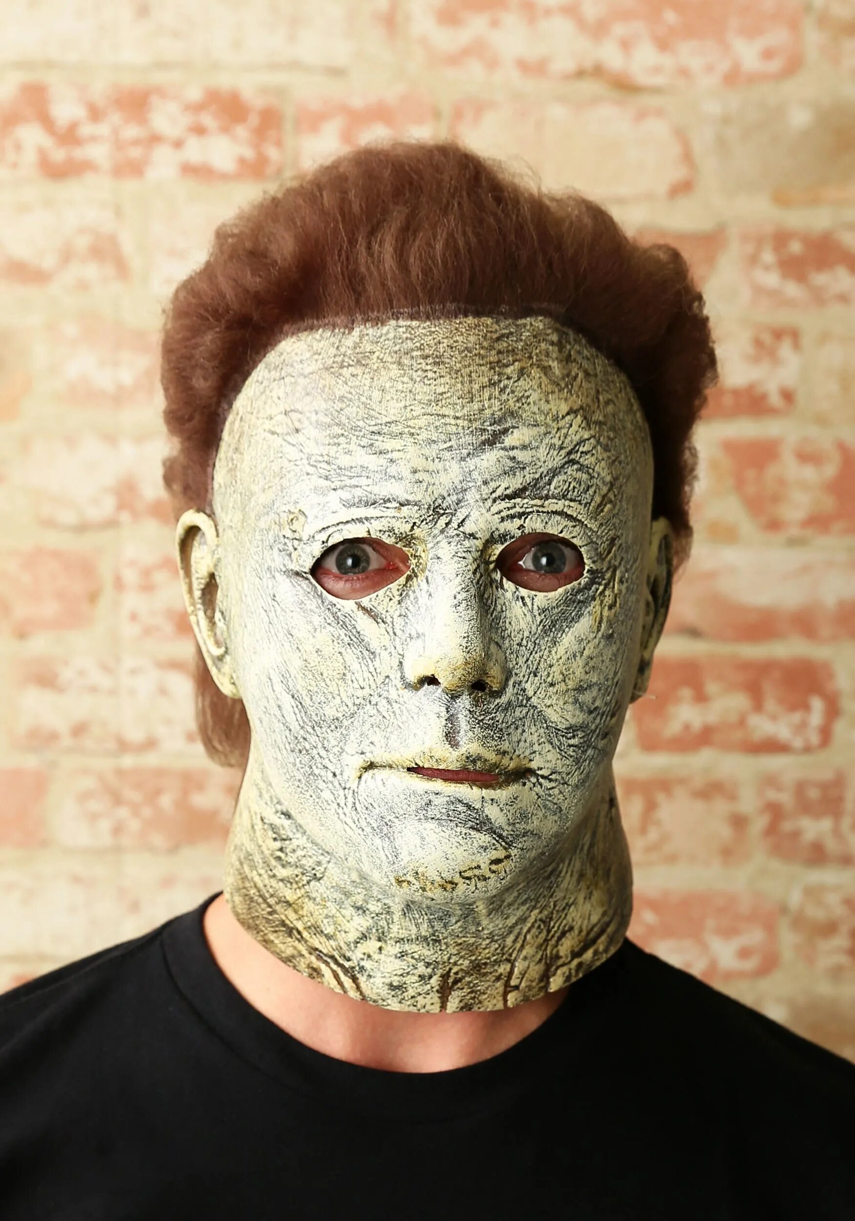 Маска настоящее лицо. Майк Майерс Хэллоуин маска.