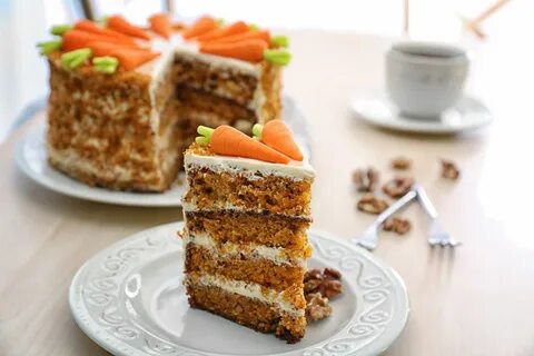 Торт морковный с апельсином и орехами