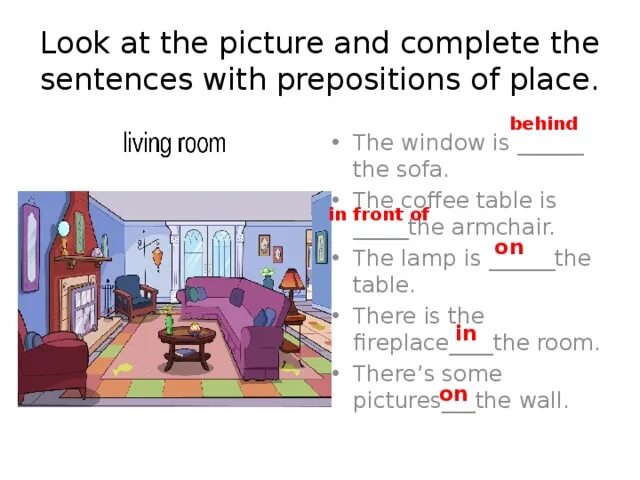 There are two sofas in the room. Предлоги in on under. Prepositions of place упражнения. Предлоги there is there are. Предлоги в английском языке next to.