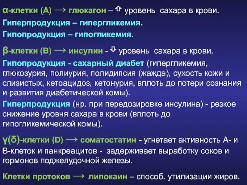 Глюкагон гиперфункция и гипофункция. Гиперфункция глюкагона. Гипофункция глюкагона. . Проявления гипо- и гиперфункции глюкагона.