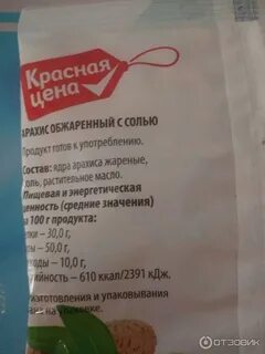 Арахис жареный калорийность