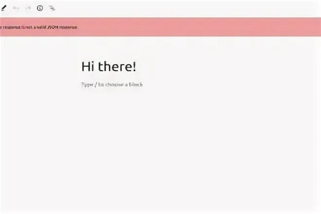 Not valid json