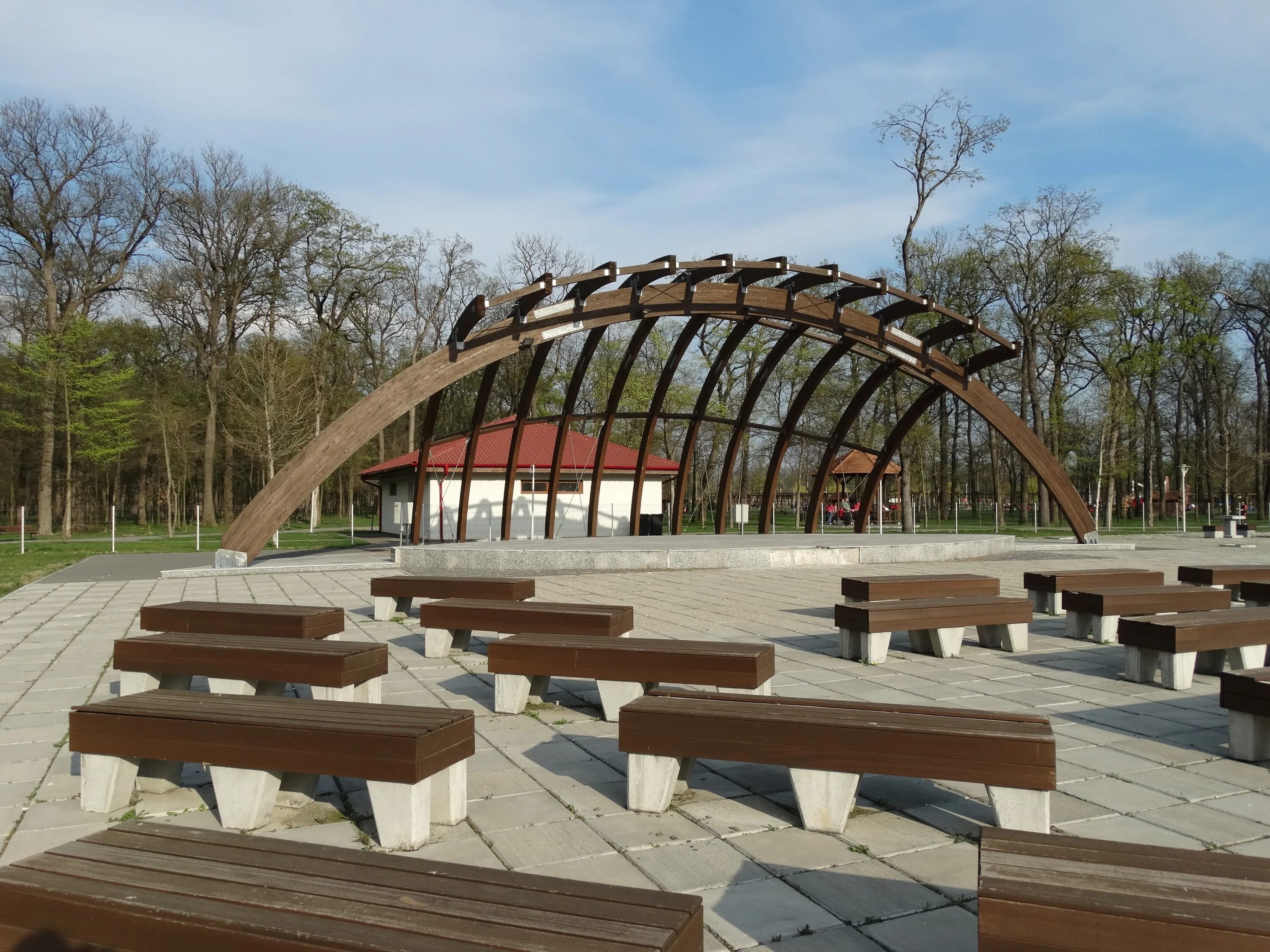 Park scene. Деревянный лиственница амфитеатр парковый двухуровневый. Парковый амфитеатр. Амфитеатр в Химкинском парке. Амфитеатр Вуокса парк.