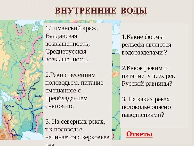 Возвышенность тиманский кряж. Внутренние воды русской равнины. тиманский кряж возвышенность на карте. внутренние воды восточно европейской равнины на карте.