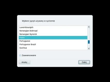 Language selection