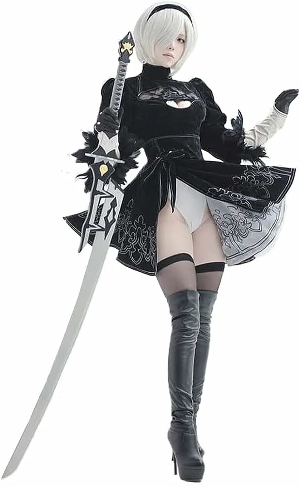 NIER 2b косплей. Yorha 2b косплей. NIER Automata 2b косплей. Йорха-2b косплей.