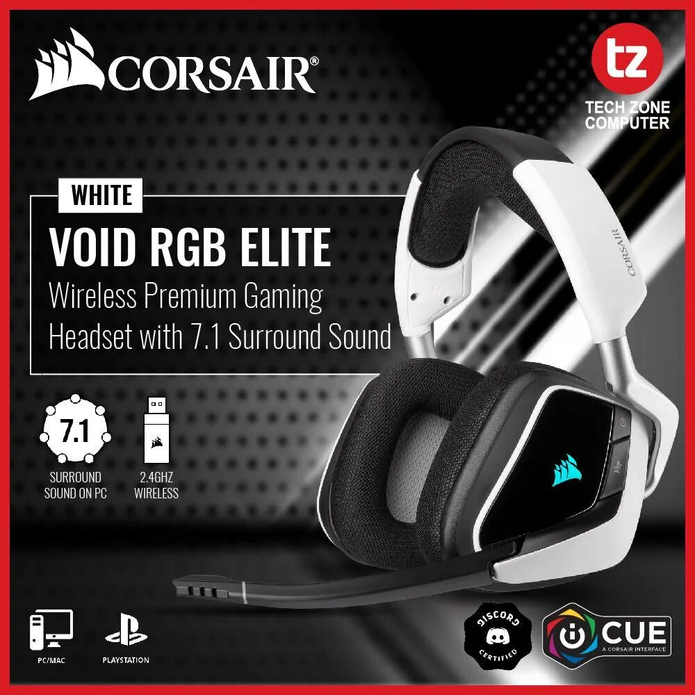 Corsair void rgb elite wireless. Corsair void rgb elite wireless