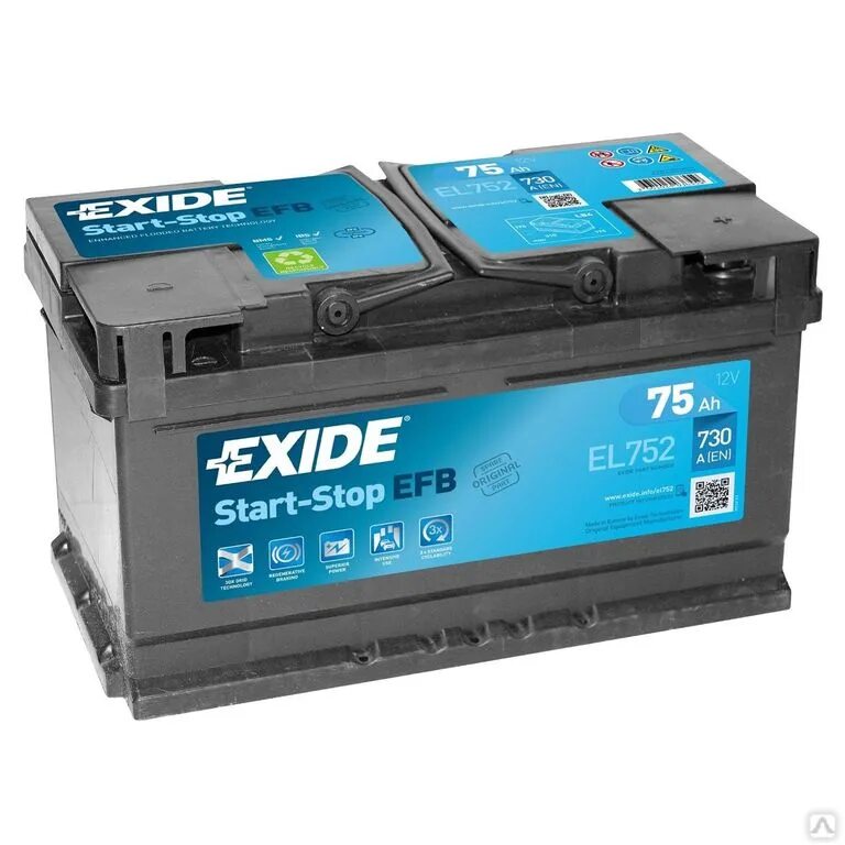 Аккумулятор battery отзывы. Exide el752 аккумулятор. Exide el652 аккумулятор. Аккумулятор Exide start-stop EFB el752. Exide ea755 аккумулятор.