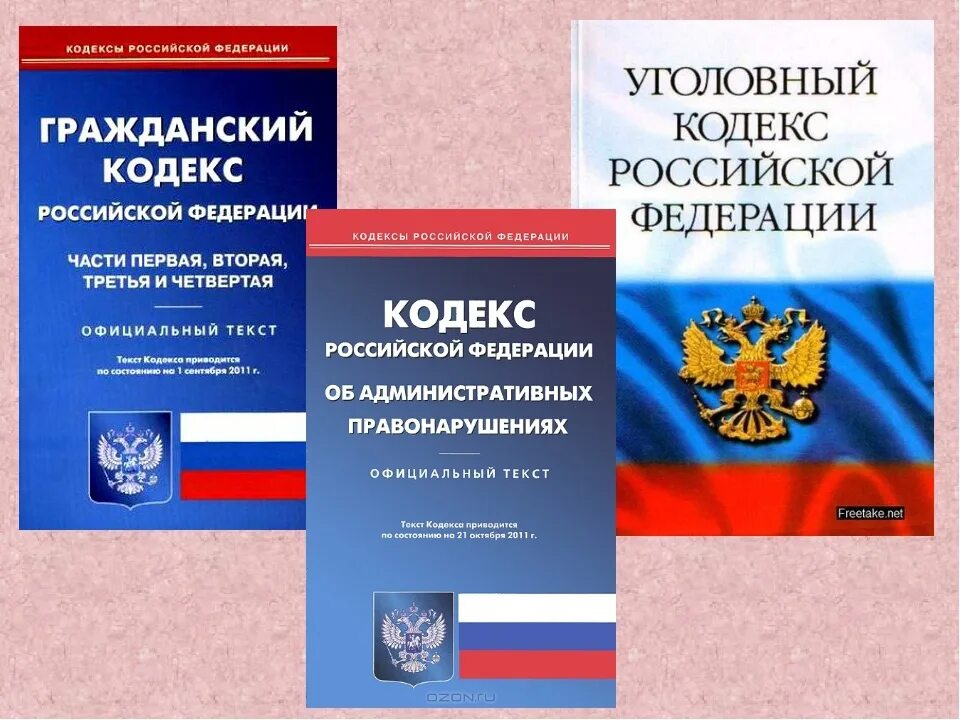 Как в уголовном кодексе рф называется. Уголовный кодекс административный кодекс Гражданский кодекс. Конституция Уголовный кодекс Гражданский кодекс семейный кодекс. Уголовный Гражданский административный кодекс. Бекс.