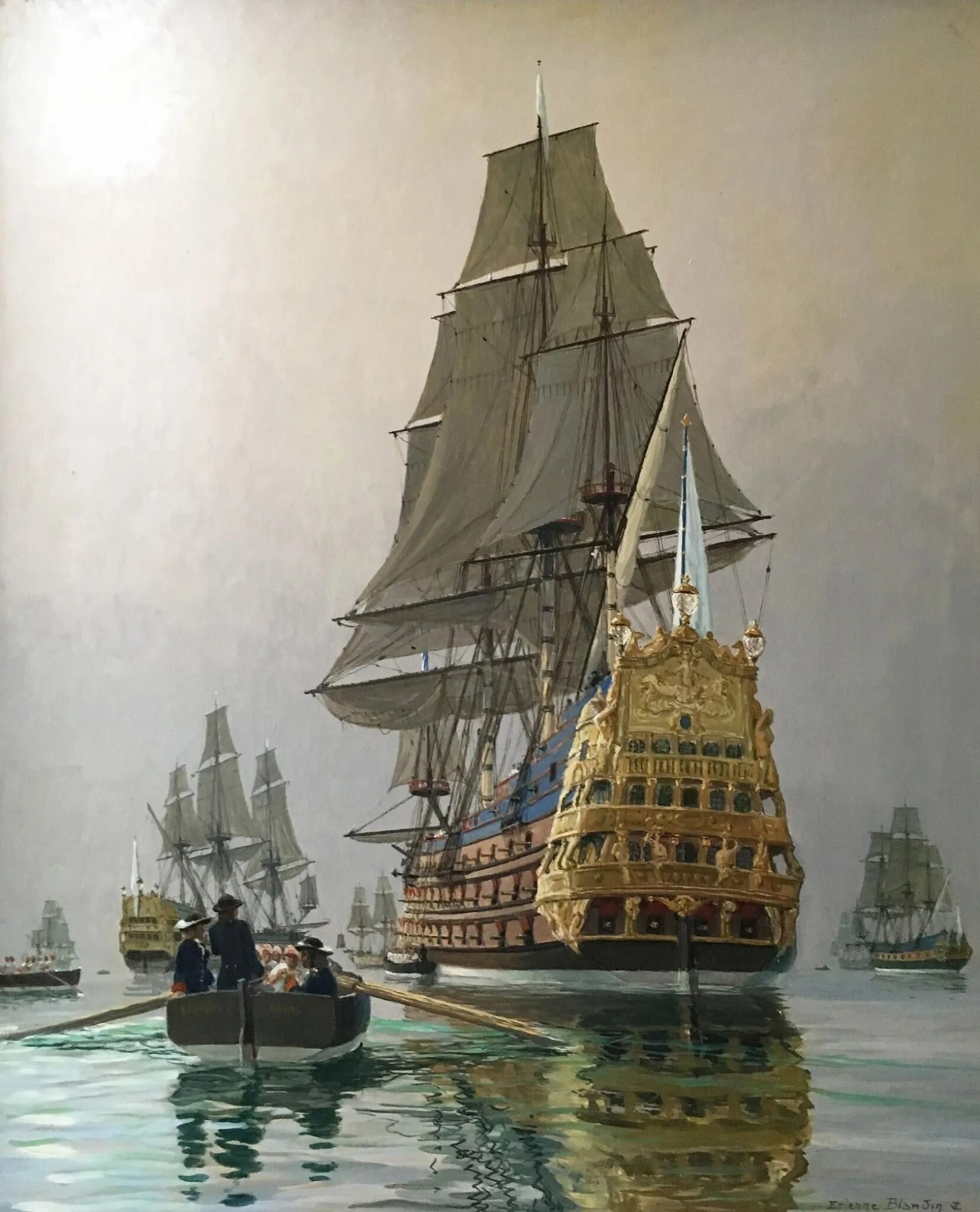 Британский линкор 17 века. Парусный линейный корабль Кайзер 1858. Линкор корабль 17 века. Парусник stora Kronan.