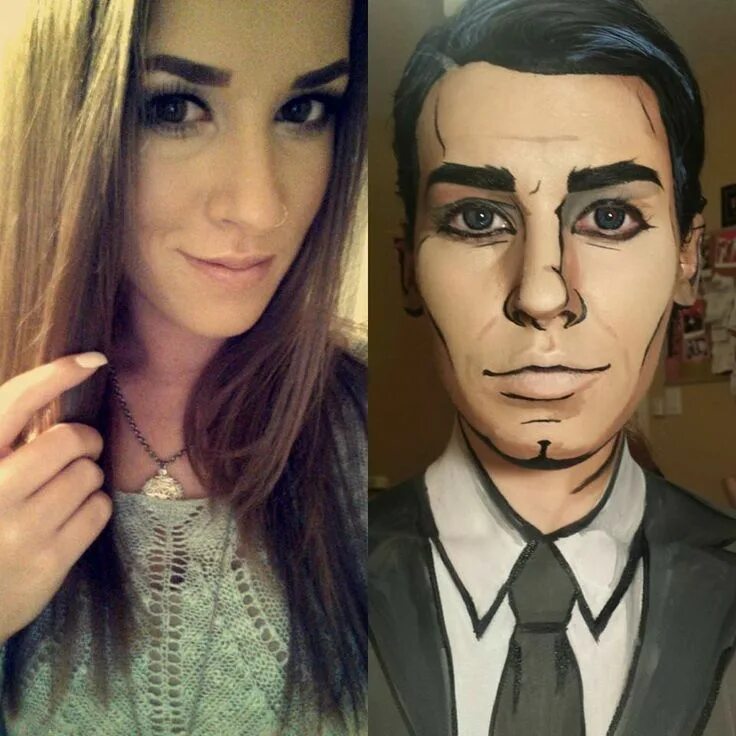 I Transformed Myself Into A Girl With The Power Of Makeup Glam rock makeup, Rock