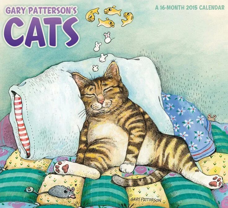 Кто такой кэт нап. Gary Patterson художник. Кот художник. Коты художника Gary Patterson.