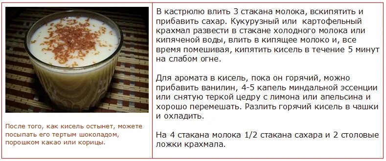 Сколько нужно киселя на 1 литр. Кисель рецепт. Молочный кисель рецепт. Приготовление киселя молочного. Рецепт киселя с крахмалом.