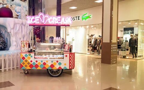 Red square ice cream