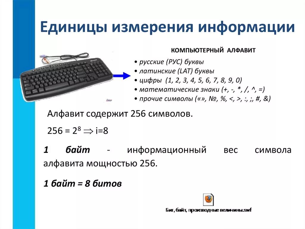 Какой информационный объем содержит слово компьютер. Измерение информации единицы измерения информации 7 класс семакин. единицы измерения по информатике 9 класс. единицы измерения объема информации в компьютере. единицы измерения информации компьютерный алфавит.
