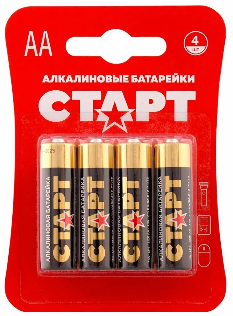 батарейки старт блистер 10шт. батарейка старт lr03-bl2 ааа (2шт). батарейки старт алкалиновые 8 шт на блистере аа/ааа. батарейки старт. батарейка старт lr6-sh4.