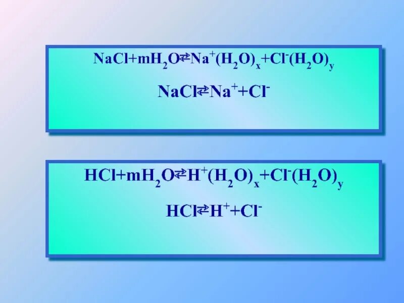 Hcl hf h2o. NACL+h2o. Na+ + CL- h2o. Mh2o. MH+h2o.