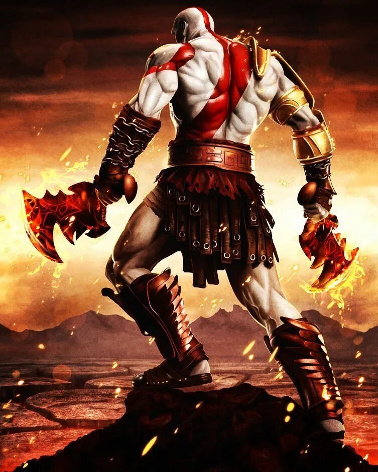 Кратос God of Wor. Ares combat