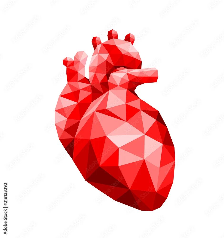 Polygon heart
