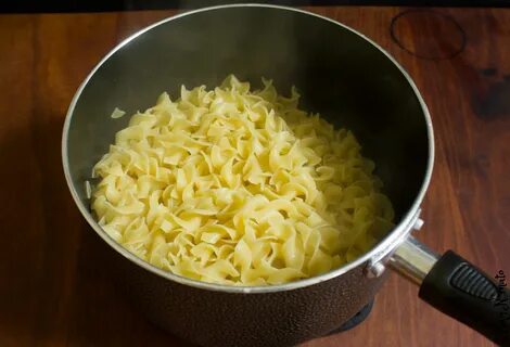 Рожки в кастрюле