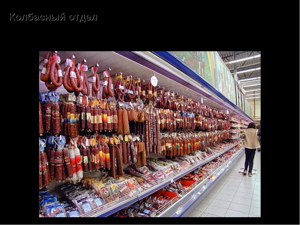 Колбасный отдел. Отделы в магазине. Отделы продуктового магазина. Презентация продуктового магазина.